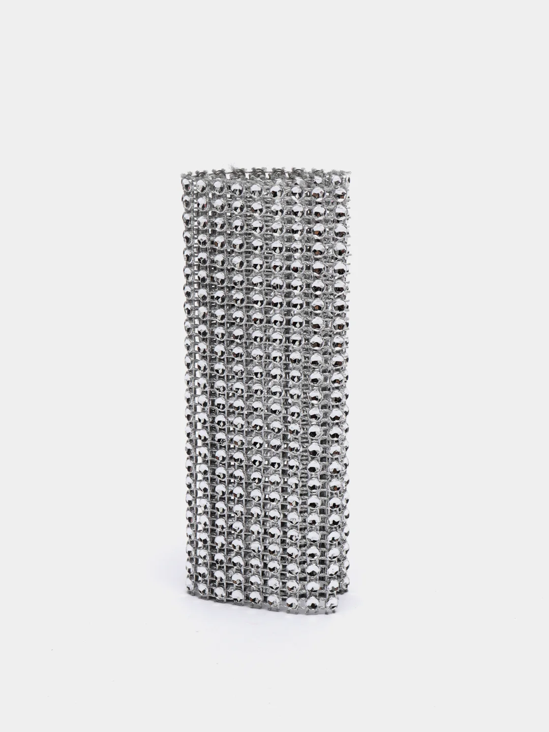 Серебряный лента из страз, 12*20 см