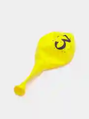 Серый шар латексный Цифра, пастель, 1 шт, цвет микс
