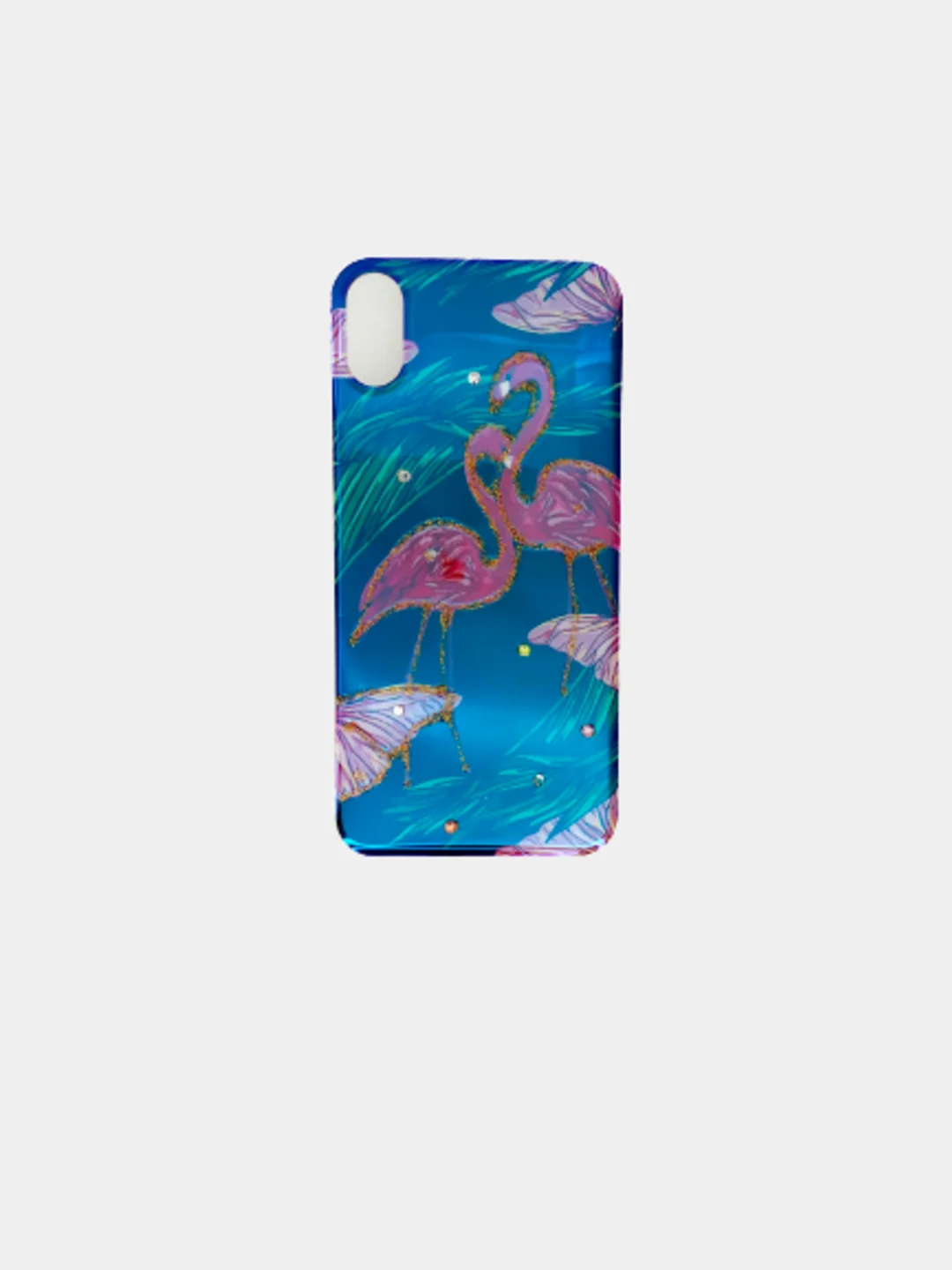 Индиго силиконовый чехол с рисунком на айфон 6 / 6s / X / Xs / 7 Plus / 8 Plus