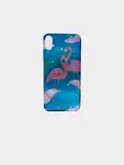 Индиго силиконовый чехол с рисунком на айфон 6 / 6s / X / Xs / 7 Plus / 8 Plus