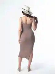 Бежевый меланж платье LEVEL ecopooh