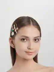 Белый заколки Ins Net, 3 штуки