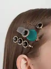 Синий заколки Ins Net, 3 штуки