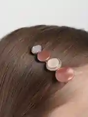 Коралловый меланж заколки "Сandy Сolor"