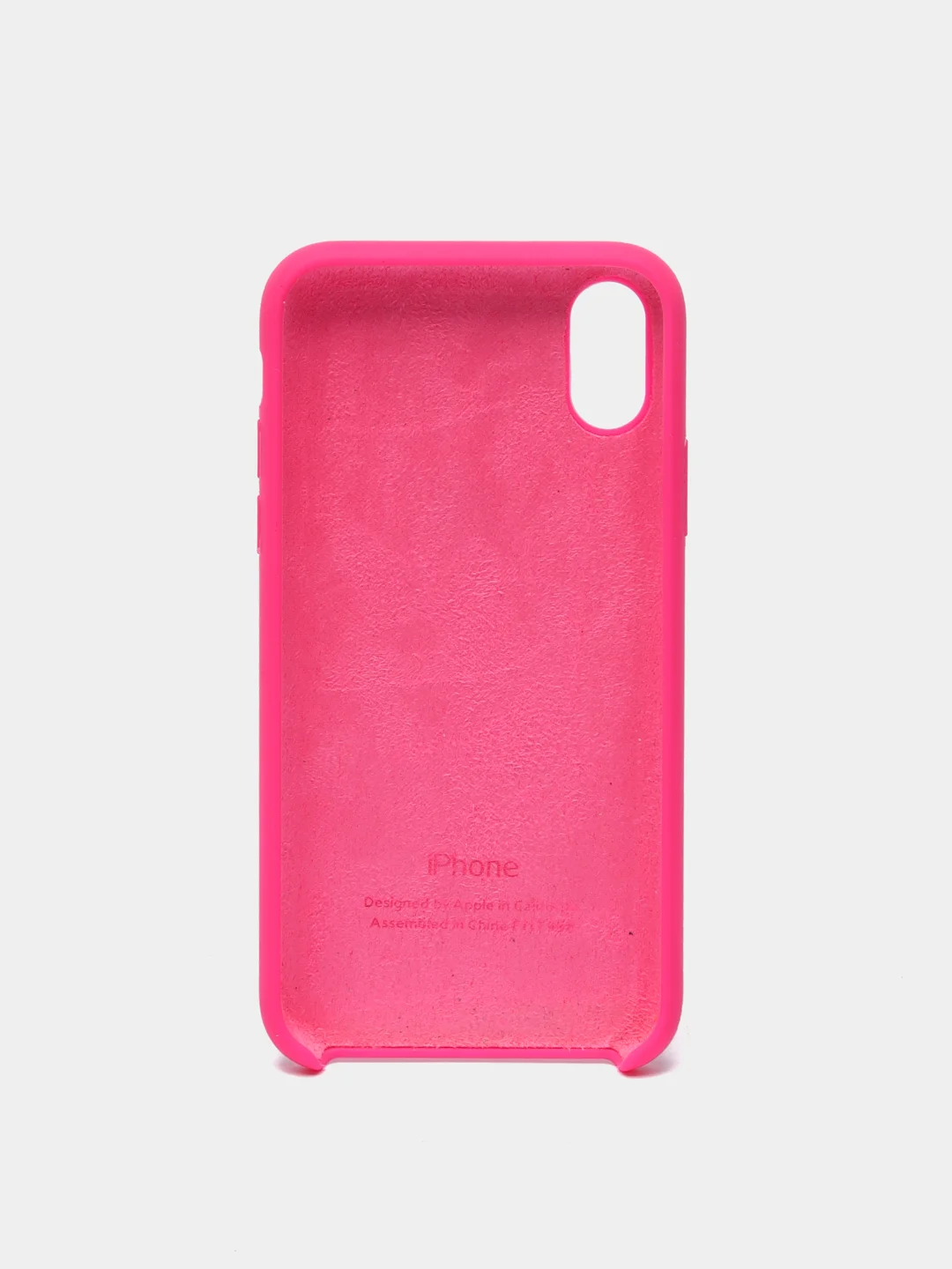 Фуксия чехол силиконовый для iPhone X, XR, XS, 12 цветов