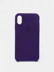 Фиолетовый чехол силиконовый для iPhone X, XR, XS, 12 цветов