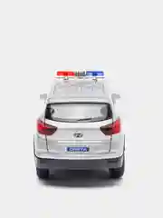 Машина металлическая Hyundai Creta "Полиция", 12 см, свет и звук, открываются двери