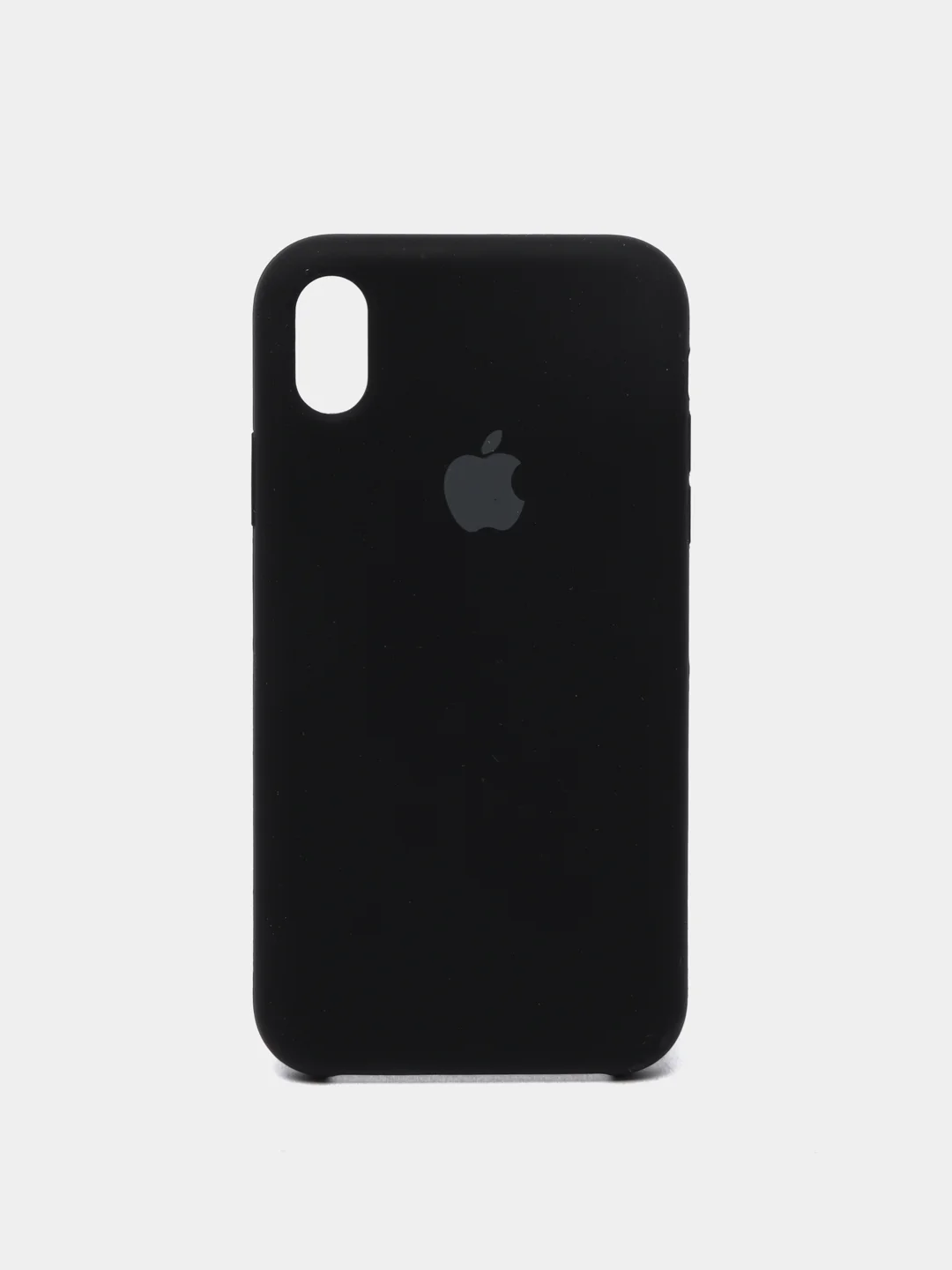 Черный чехол силиконовый для iPhone X, XR, XS, 12 цветов