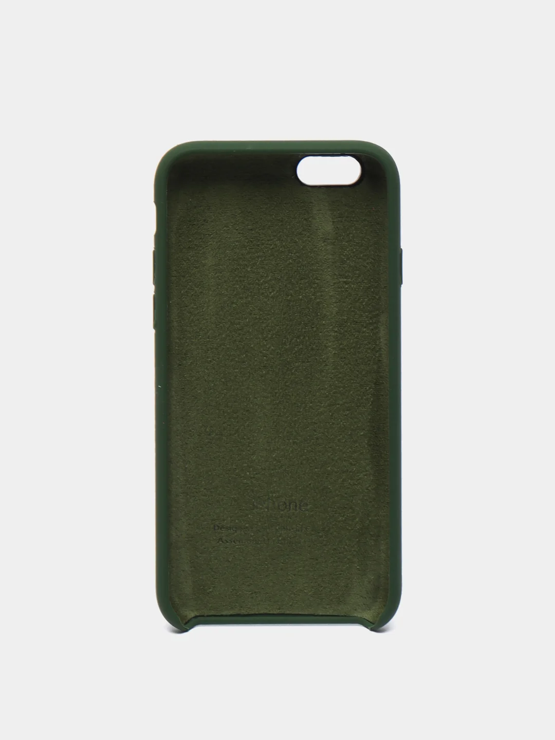 Тёмно-зелёный чехол силиконовый для iPhone 6 / 6S, 12 цветов