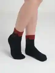 Фиолетовый женские пуховые носки "Кошка"