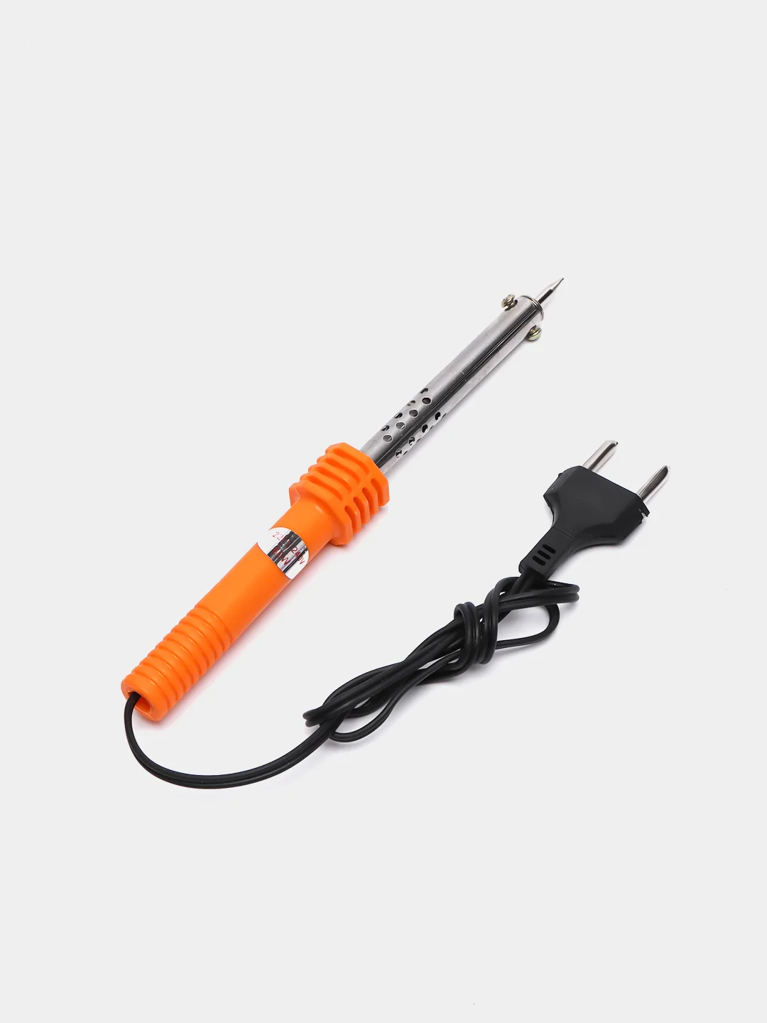 Оранжевый паяльник электрический с пластиковой рукояткой Soldering Iron WD-62, 60 Вт
