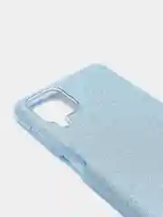 Голубой чехол блестящий для Samsung A12