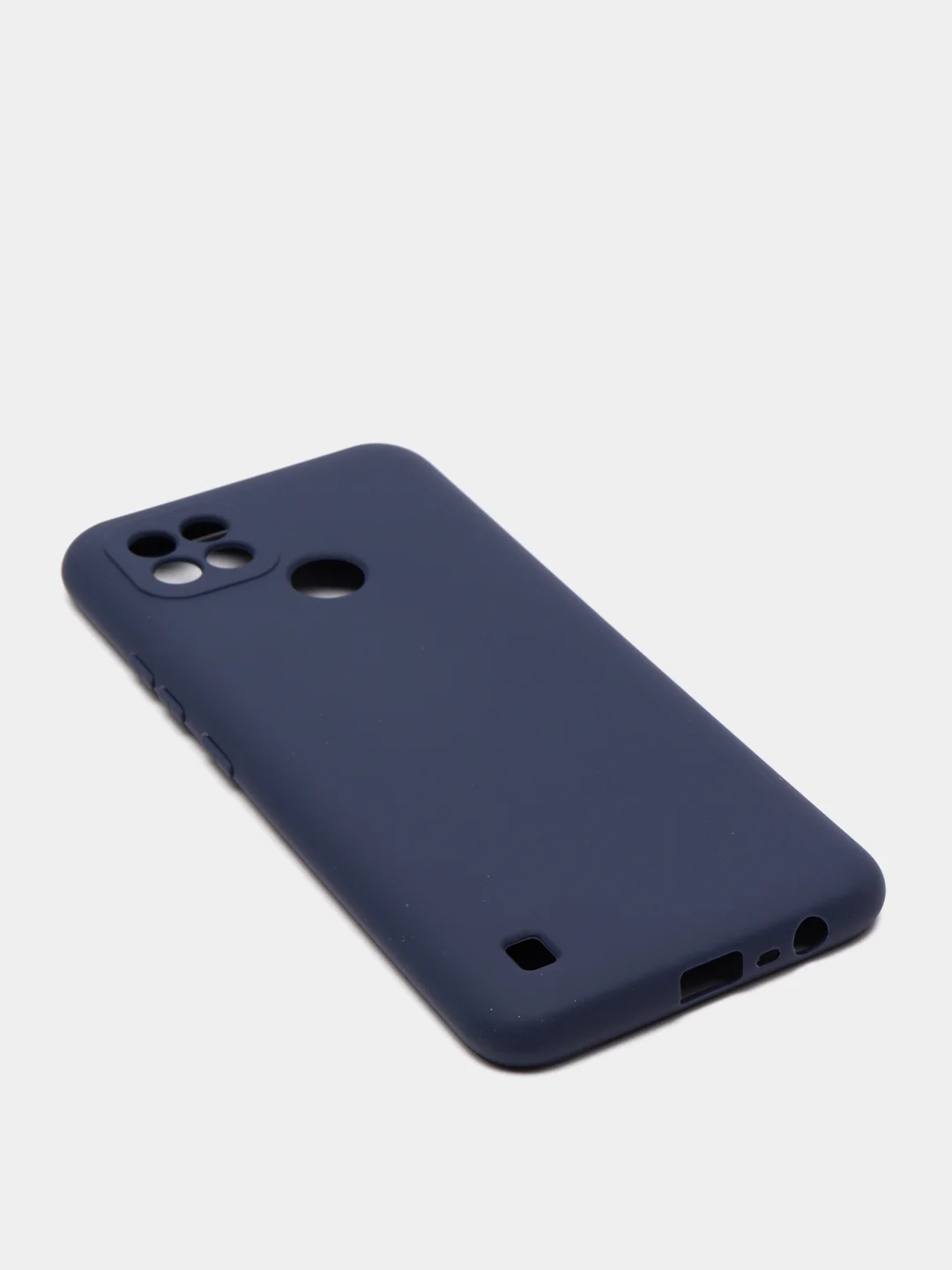 Темно-синий чехол силиконовый на REALME 8/8pro/8i/C21/C21Y/C3/C11(2021)