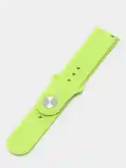 Салатовый ремешок силиконовый с кнопкой для Xiaomi / Amazfit Bip / Samsung / Huawei, 20 мм
