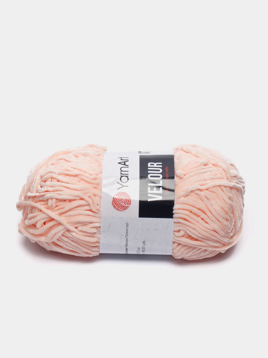 Пудровый пряжа плюшевая YarnArt Velour, 100 г, 170 м (Пряжа Велюровая)