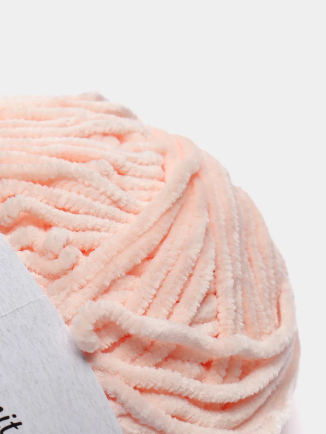 Пудровый пряжа плюшевая YarnArt Velour, 100 г, 170 м (Пряжа Велюровая)