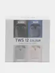 Черный беспроводные наушники TWS 12 ЦВЕТНЫЕ наушники-вкладыши BLUETOOTH