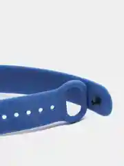 Синий ремешок силиконовый для браслета Xiaomi Mi Band 5, 6, 7
