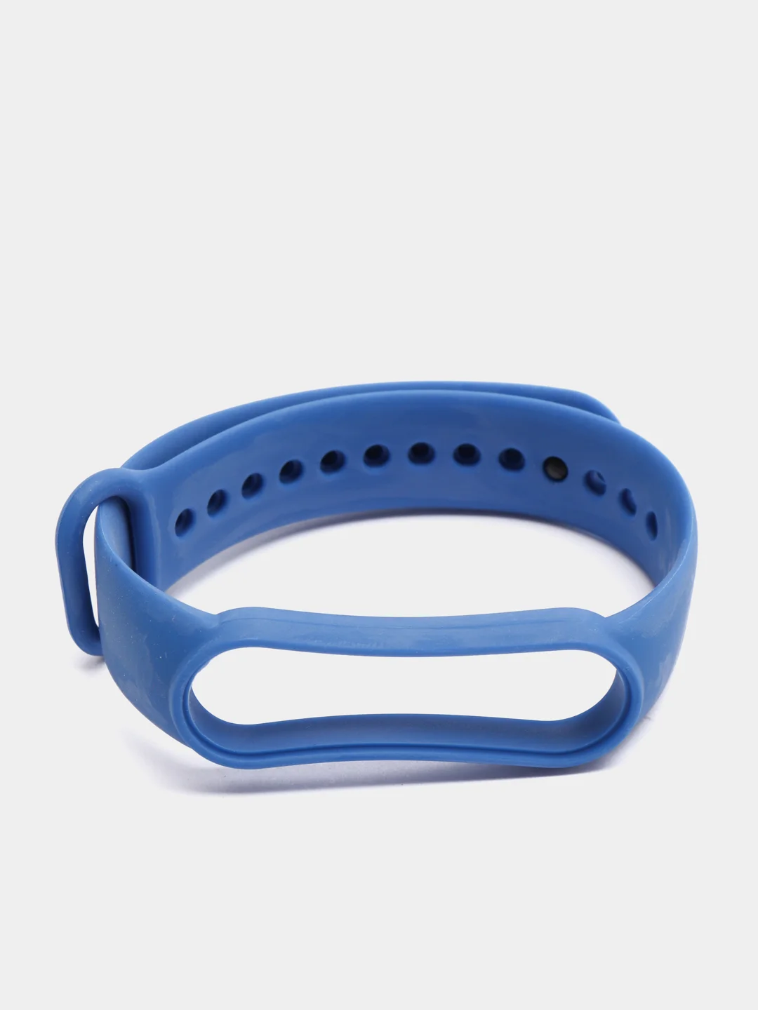 Синий ремешок силиконовый для браслета Xiaomi Mi Band 5, 6, 7
