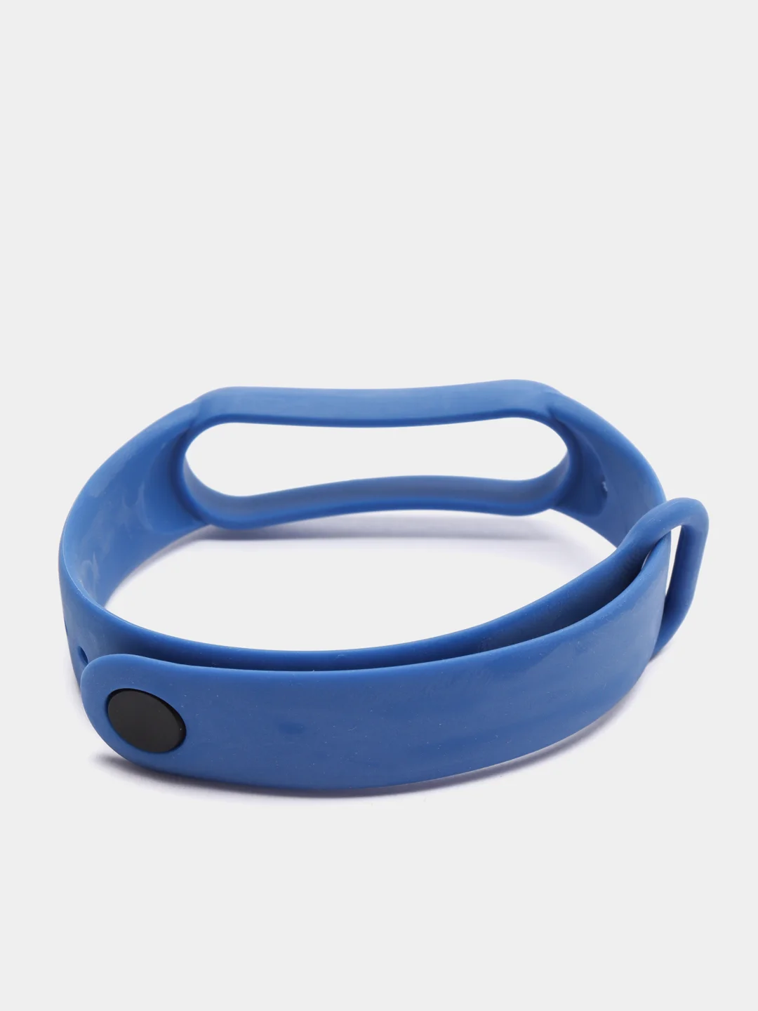 Синий ремешок силиконовый для браслета Xiaomi Mi Band 5, 6, 7