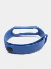 Синий ремешок силиконовый для браслета Xiaomi Mi Band 5, 6, 7