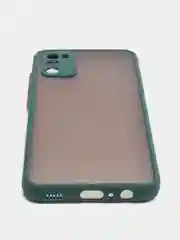 Зеленый чехол противоударный матовый для Samsung A02S