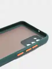 Зеленый чехол противоударный матовый для Samsung A02S
