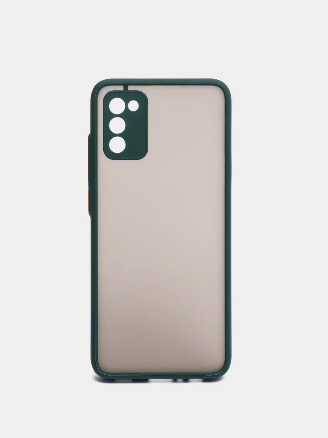 Зеленый чехол противоударный матовый для Samsung A02S