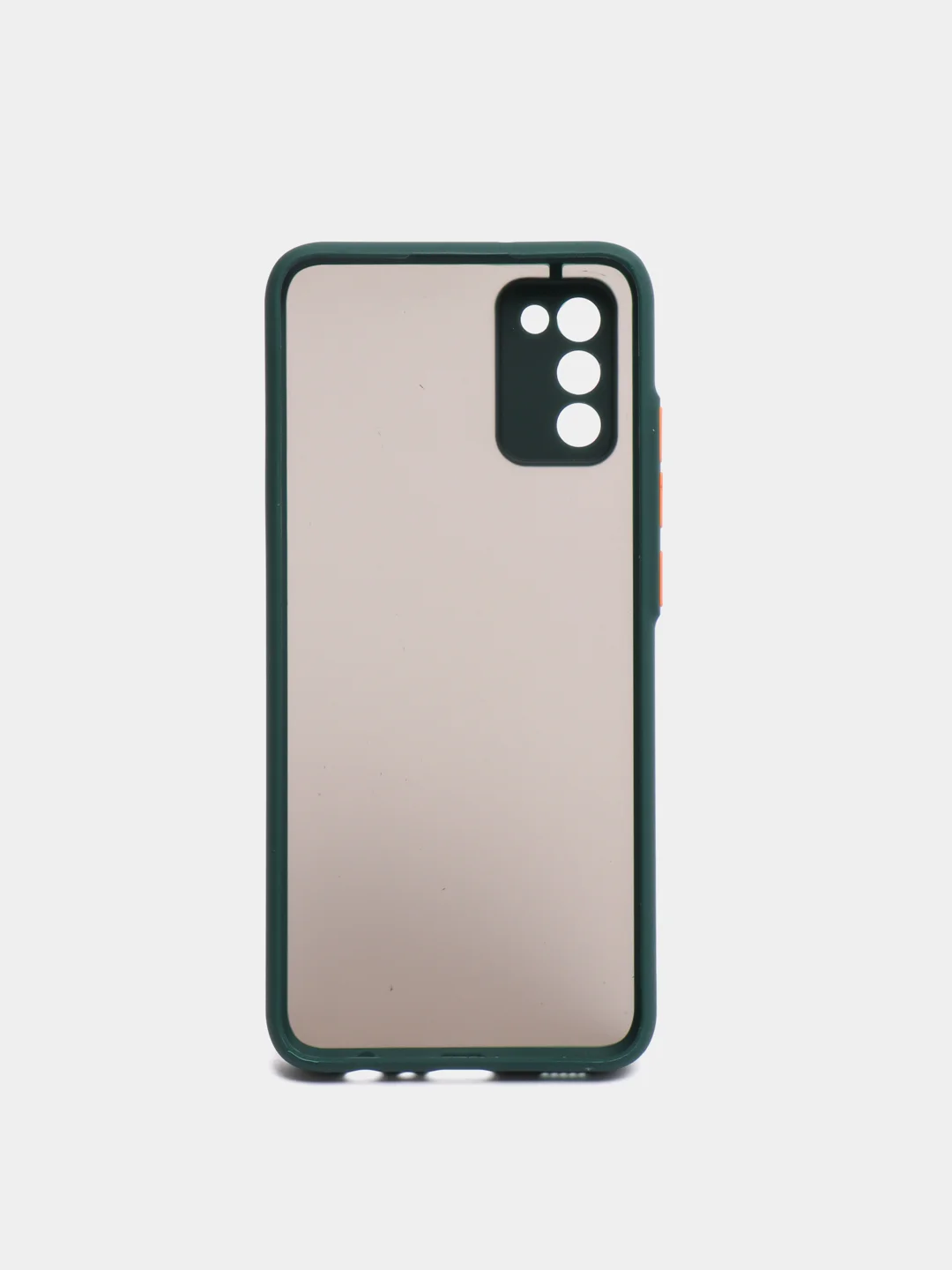 Зеленый чехол противоударный матовый для Samsung A02S