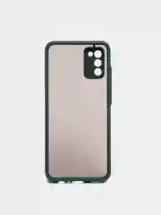Зеленый чехол противоударный матовый для Samsung A02S