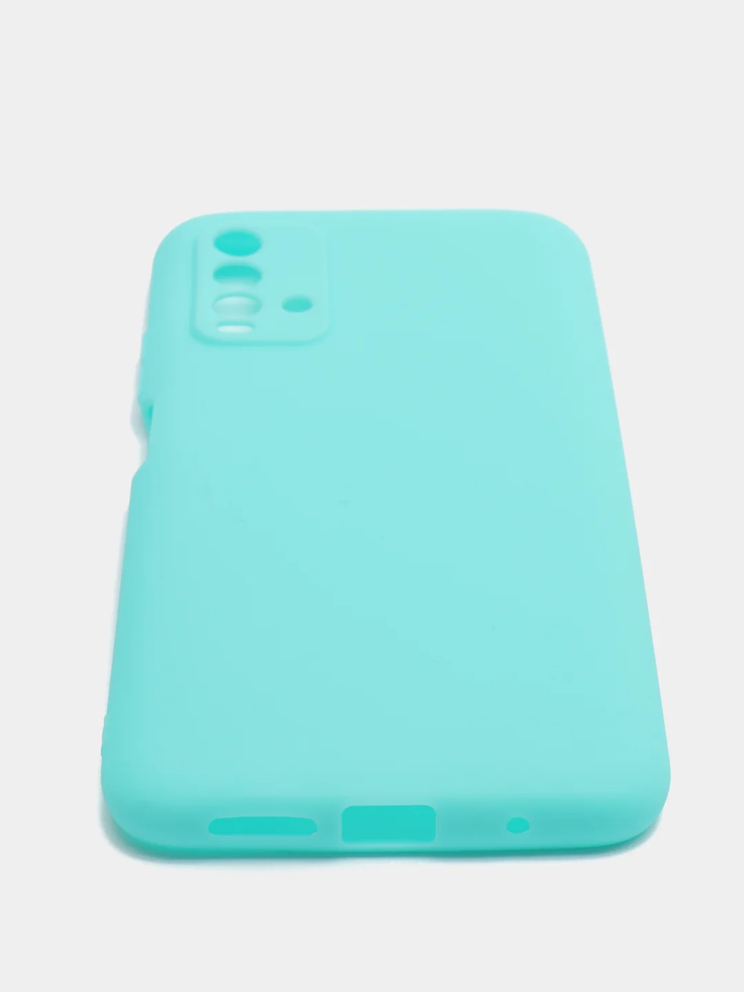 Бирюзовый чехол для Xiaomi Redmi 9T силиконовый матовый однотонный