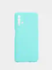 Бирюзовый чехол для Xiaomi Redmi 9T силиконовый матовый однотонный