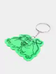 Бирюзовый брелок световозвращающий, быки и коровы