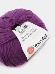Пурпурный пряжа YarnArt Jeans, 50 г, 160 м