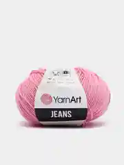 Розовый пряжа YarnArt Jeans, 50 г, 160 м