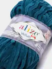 Морской пряжа плюшевая Alize Velluto