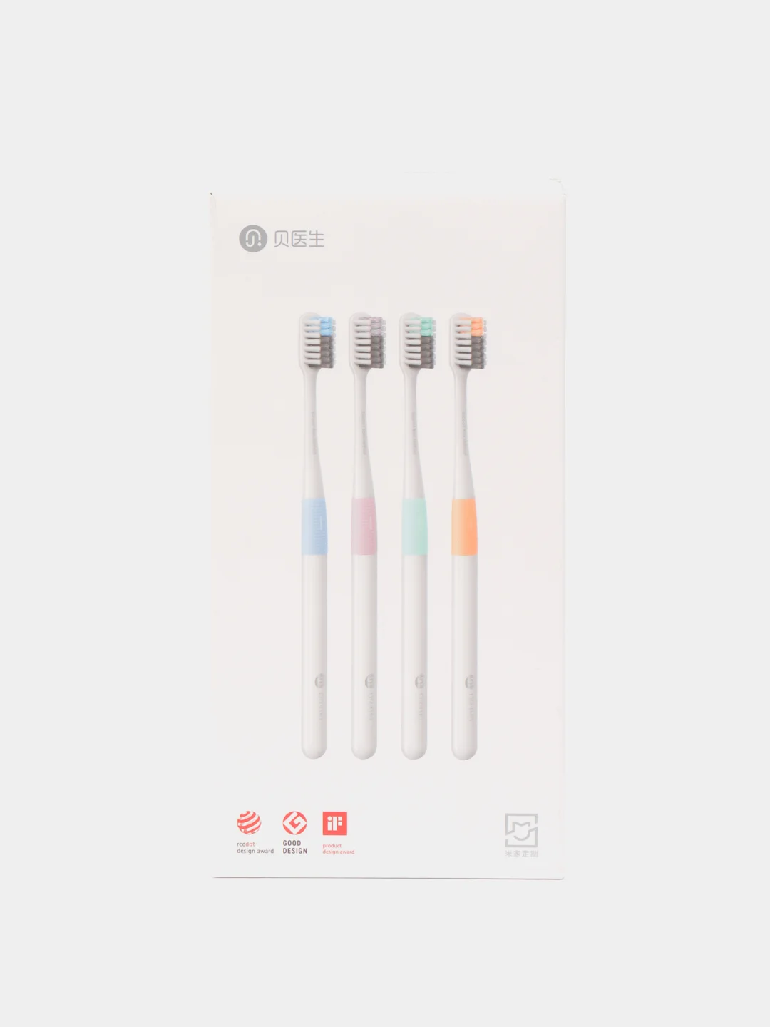 Набор зубных щеток Xiaomi Doctor B Colors, 4 штуки