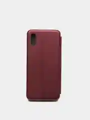 Багровый чехол книжка Xiaomi Redmi 9A с функцией подставки