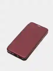 Багровый чехол книжка Xiaomi Redmi 9A с функцией подставки