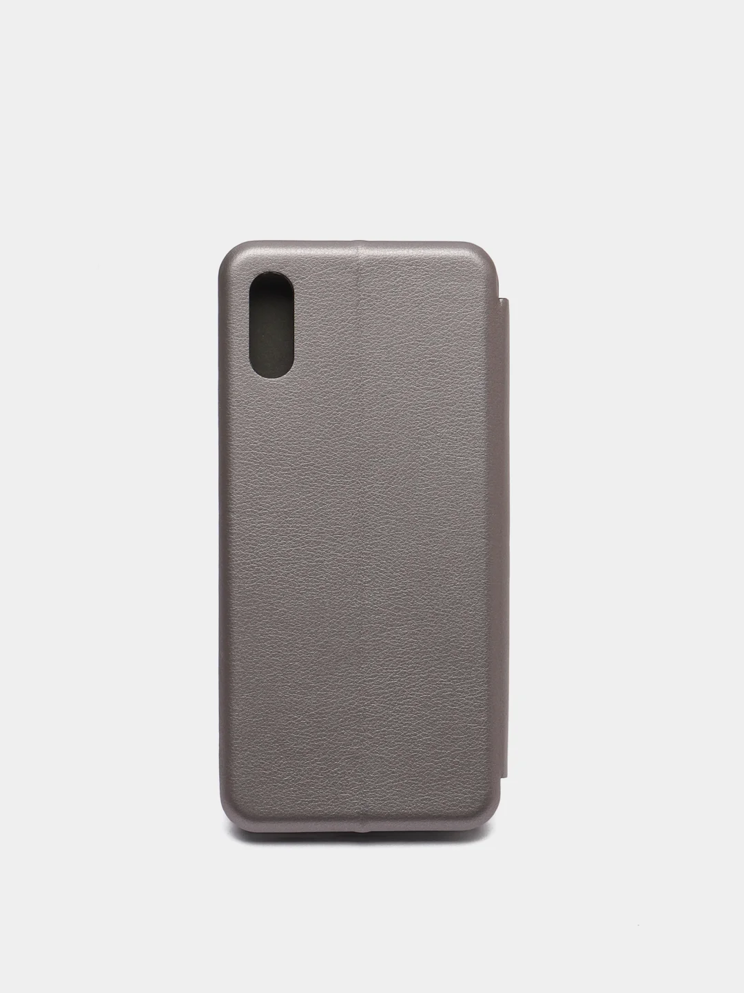 Серебряный чехол книжка Xiaomi Redmi 9A с функцией подставки