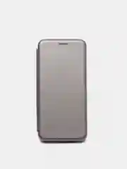Серебряный чехол книжка Xiaomi Redmi 9A с функцией подставки