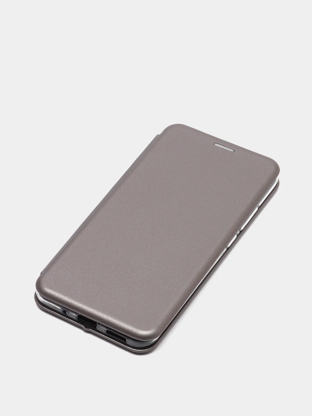 Серебряный чехол книжка Xiaomi Redmi 9A с функцией подставки