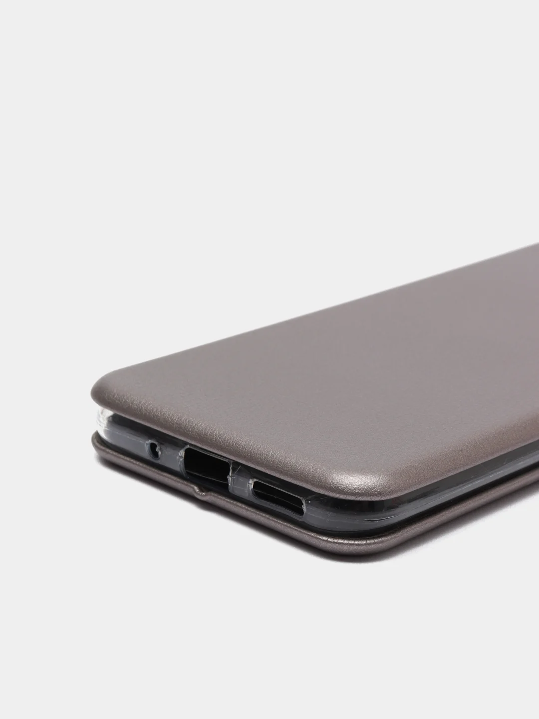 Серебряный чехол книжка Xiaomi Redmi 9A с функцией подставки