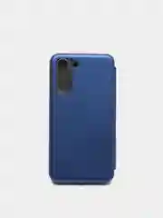 Синий чехол книжка для Samsung Galaxy S21FE (S21 FE)