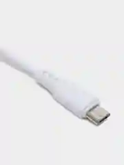 Белый кабель Denmen D23 microUSB, Type-C, Lightning, быстрая зарядка, 2.1 А, 2м