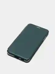 Зеленый чехол книжка для Samsung Galaxy S21FE (S21 FE)