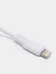Белый кабель Denmen D23 microUSB, Type-C, Lightning, быстрая зарядка, 2.1 А, 2м