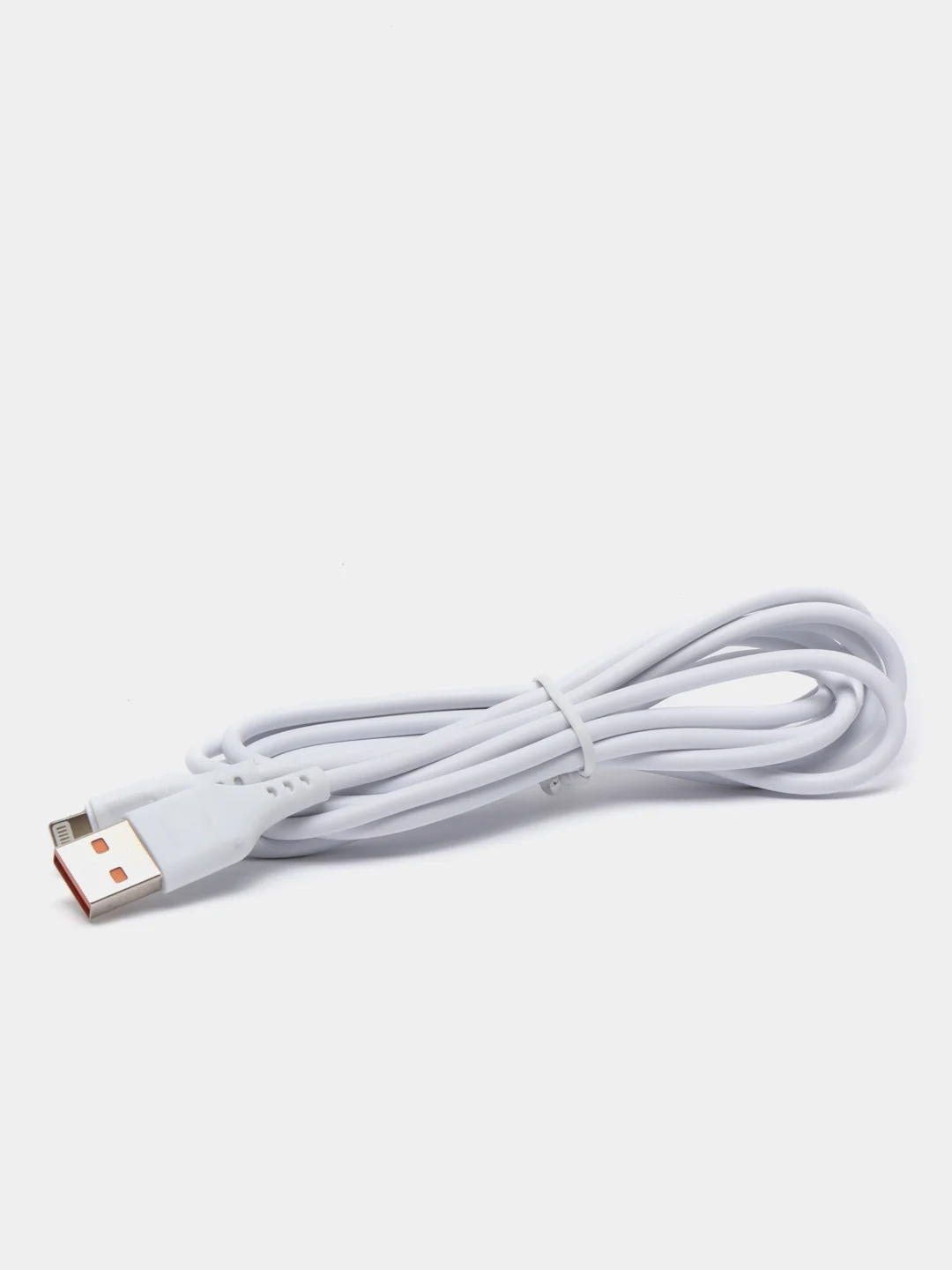 Белый кабель Denmen D23 microUSB, Type-C, Lightning, быстрая зарядка, 2.1 А, 2м
