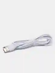 Белый кабель Denmen D23 microUSB, Type-C, Lightning, быстрая зарядка, 2.1 А, 2м
