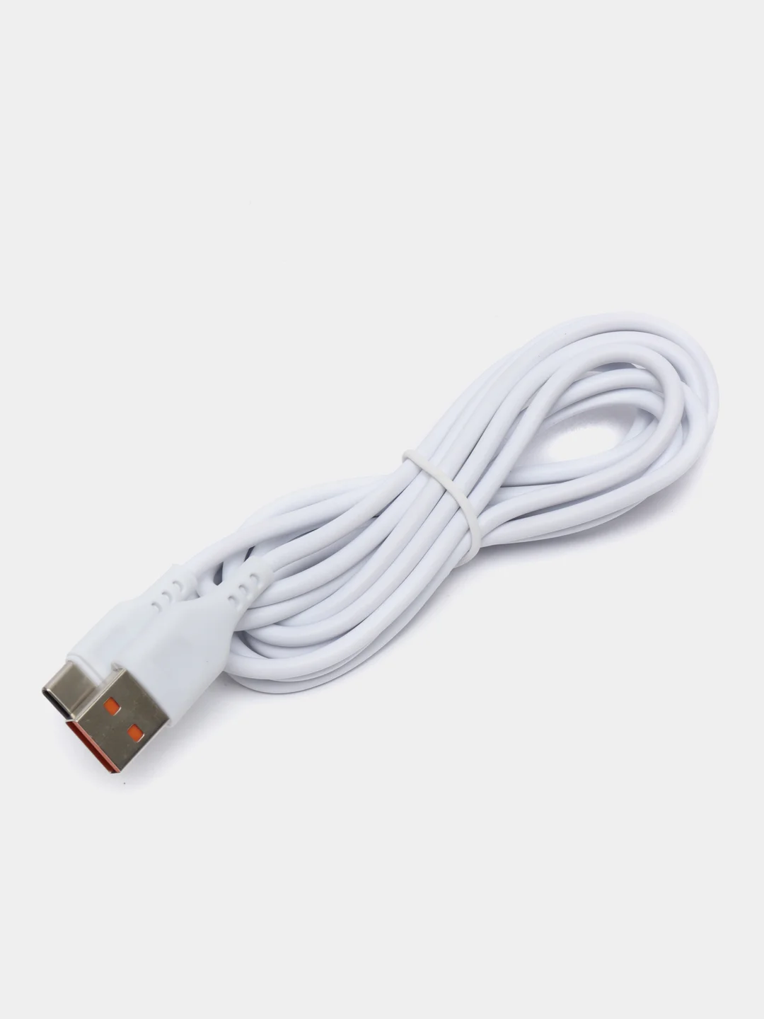 Белый кабель Denmen D23 microUSB, Type-C, Lightning, быстрая зарядка, 2.1 А, 2м